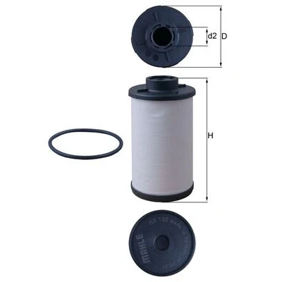 Obrázek MAHLE HX 132D hydraulický filtr, automatická převodovka