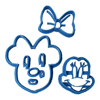 Obrázek Cuticuter Minnie Cara Fondant Ausstecher, Kunststoff, blau, 8x7x1.5 cm