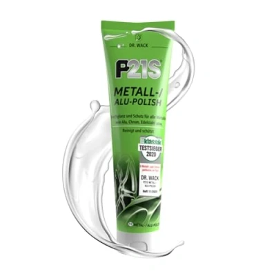 Obrázek DR. WACK P21S Metall / Alu Polish 100 ml lešticí pasta na kovové díly Efektivní autopolitura &amp; ochrana proti korozi vysoký lesk pro všechny kovy Vysoce kvalitní péče o auto