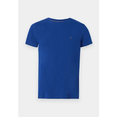 Obrázek Tommy Hilfiger Stretch SLIM FIT TEE Jednoduché tričko, Muži, Velikost: XXL, Wedge blue