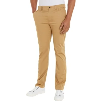 Obrázek Tommy Hilfiger Herren Hose Denton Printed Structure Chino Straight Fit, Grün (Classic Khaki), 35W/36L
