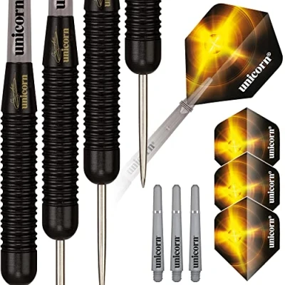 Obrázek Unicorn Black Brass Gary Anderson Steel Dart, 27g