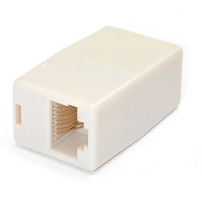 Obrázek StarTech.com Cat5e RJ45 síťový kabel spojka / konektor patch modulární zdířka bílý