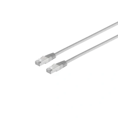 Obrázek goobay S Conn Cat.5e F/UTP 2 m Cat5e (FTP) šedý síťový kabel (2 m, Cat5e, (FTP), RJ 45, šedý)