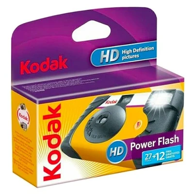 Obrázek Kodak 3961315 jednorázová kamera Power Flash se zabudovaným bleskem 27 snímků ideální pro slabé světlo a vnitřní snímky