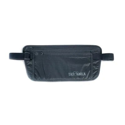 Obrázek Tatonka ledvinka Skin Moneybelt Int. Plochá se dvěma přihrádkami na zip ke skrytému nošení pod oblečením (černá), 14 x 28 cm