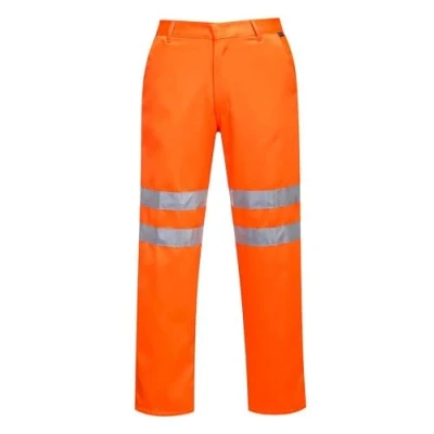 Obrázek Portwest Výstražné kalhoty z polyesterové bavlny RIS, velikost: 5XL, barva: Oranžová, RT45ORR5XL