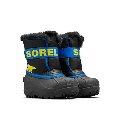 Obrázek Sorel KIDS SNOW COMMANDER Schneestiefel für Unisex Baby, Schwarz (Black x Super Blue) Children, 28 EU