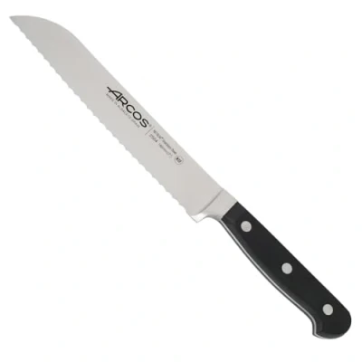 Obrázek Arcos Serie Clasica Brotmesser Klinge aus Nitrum geschmiedetem Edelstahl 180 mm HandGriff Polyoxymethylen (POM) Farbe Schwarz