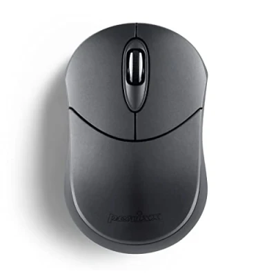 Obrázek Perixx Bezdrátová Bluetooth myš PERIMICE 802, přenosný design, kompatibilní s Windows, iOS, a Android, laptop, tablet, smartphone, grafitově šedá, 12177, stříbrná