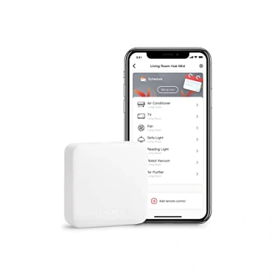 Obrázek SwitchBot Hub Mini Smart dálkové ovládání IR vysílací systém, připojení k WLAN, klimatizace, kompatibilní s Alexa, Google Home, Siri, IFTTT (White)