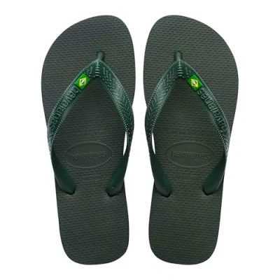 Obrázek Havaianas Top Brasil, Bequeme, Robuste und Leichte Badelatschen, mit Rutschfesten Sohlen, Brasilien Flagge auf den Riemen, Unisex Erwachsene