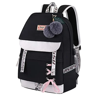 Obrázek Asge Školní batoh chlapci teenageři školní tašky dívky aktovka ergonomické dětské batohy Fotbal Tisk pro 8 10 14 let School Bags for Boys Vodotěsné Velký do školy, Lila,