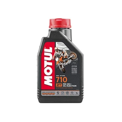 Obrázek Motul 104034 710 2T, 1 l, 100% syntetika černá 221x117x63. 5