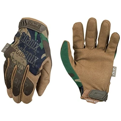 Obrázek Mechanix Wear Originální taktické rukavice Woodland Camo (malé, maskovací)