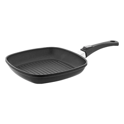 Obrázek Berndes Vario Click Induction grilovací pánev 30 x cm, litý hliník, nepřilnavý povrch, odnímatelná rukojeť, 5,2 cm vysoká