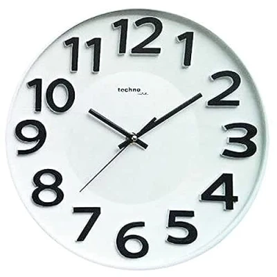 Obrázek Technoline WT 4100 Wanduhr, Kunststoff, weiß, 30 x 4.2 cm