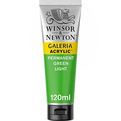 Obrázek Winsor &amp; Newton 2131483 Galeria akrylová barva, vysoká pigmentace, stálá na světle, konzistence, 120 ml tuba permanentně zelená světlá