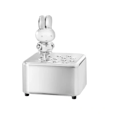 Obrázek Hrací hodiny miffy postříbřené chráněné proti zmatnění 10,5 x 6,5 cm