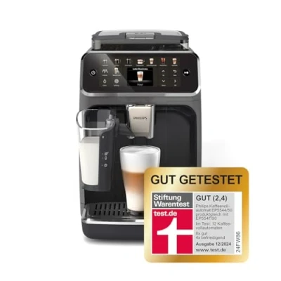 Obrázek Kávovar PHILIPS Serie 5500 vč. technologie Latte Go, SilentBrew, rychlý start. Aromatická káva z čerstvě namletých zrn, 20 teplých a ledových nápojů, šedá (EP5544/50)