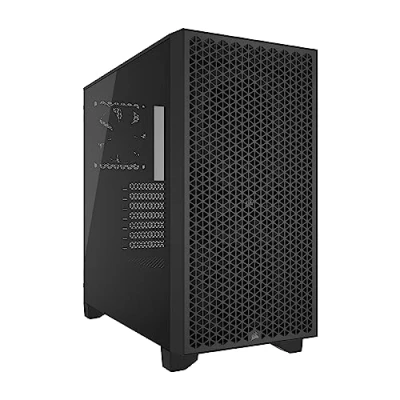 Obrázek CORSAIR 3000D Airflow PC skříň Mid Tower 3pinový ventilátor podpora čtyřmístného GPU vhodné pro ventilátory až 8 x 120 mm design High černý