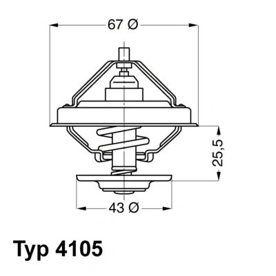 Obrázek Termostat, chladivo WAHLER 4105.83D