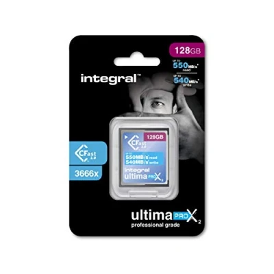 Obrázek Integral Paměťová karta 128 GB CFast 2.0 High Performance s rychlostí čtení až 550 MB/s a zápisu 540 MB/s, INCFA128G 550/540