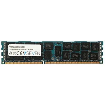 Obrázek V7 V71280032GBR Server DDR3 DIMM operační paměť 32 GB (1600MHZ, CL11, PC3 12800, 240pin, 1.35 Volt, Registered ECC)