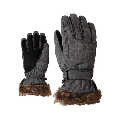 Obrázek Ziener Dámské KIM lady glove lyžařské rukavice / zimní sporty teplé, prodyšné, šedé (grey melange), 7,5