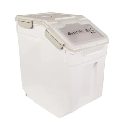 Obrázek Mobiclinic® Pets, Futterbehälter, Für Haustiere, Feedpet, Fassungsvermögen 20l, Hermetischer Verschluss, 23x25, 5x36, 5cm, Inkl. Schaufel und messbecher, Mit rädern, Klarsichtfenster