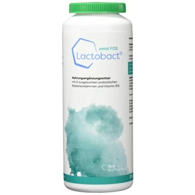 Obrázek Lactobact Omni Fos, 300 kapslí vitamin B kombinace řas Chlorella vulgaris a synbiotika