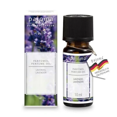 Obrázek pajoma® Vonný olej 10 ml, levandule nejjemnější parfémový pro aromaterapii, vonná lampa, aroma difuzér, masáž, přírodní kosmetika prémiová kvalita