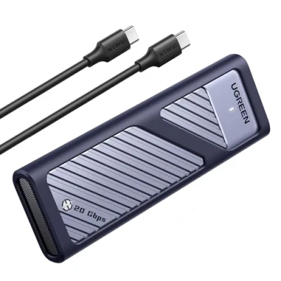 Obrázek UGREEN kryt 20Gbps NVMe SATA SSD USB C 3.2 Gen 2x2, M.2 s chladicím polštářem pro a od M Key/ M+B Key in 2280/2242/2230/2260, kompatibilní MacBook, HP 14pro, iPhone, PS5