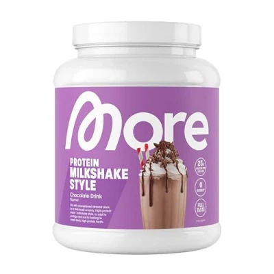 Obrázek MORE Protein, pitná čokoláda, 600 g, směs z koncentrátu Whey a kaseinu ideální pro růst udržení svalů, s laktázou vyrobeno v Německu