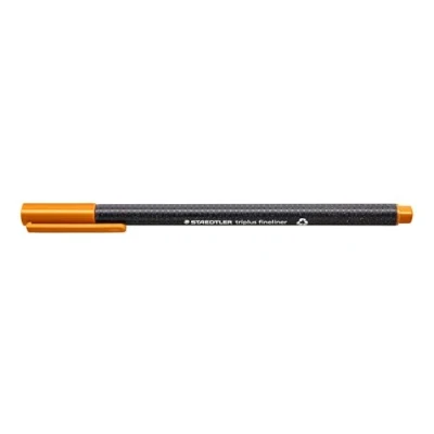 Obrázek STAEDTLER 334 7 Triplus Fineliner (trojhranný, super jemný, kovový hrot, šířka linie cca 0,3 mm, 10 kusů) světle hnědý