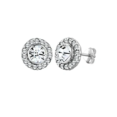 Obrázek Elli Dámské náušnice elegantní stříbro 925, Fazetový brus, Krystal Swarovski