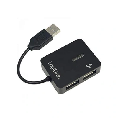 Obrázek LogiLink UA0139 USB 2. 0 Hub se 4 porty model &quot;Smile&quot;, 4x Hi Speed USB, černý