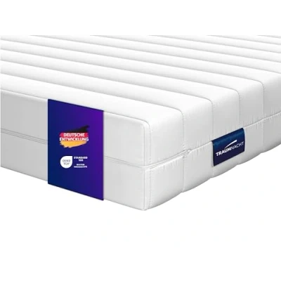 Obrázek Traumnacht Basic 2 v 1 Duo ortopedická 7zónová matrace ze studené pěny, stupeň tvrdosti a 3, certifikováno dle Öko Tex, 100 x 200 cm, výška 12 vyrobeno podle německého standardu kvality