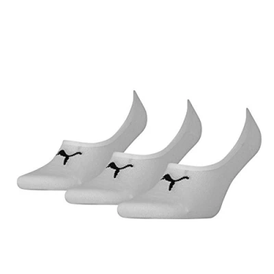 Obrázek PUMA Unisex ponožky Footie (balení po 3 kusech), bílá