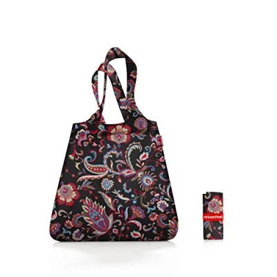 Obrázek reisenthel mini maxi Shopper skládací kompaktní batoh odpuzující vodu, barva: Paisley Black,