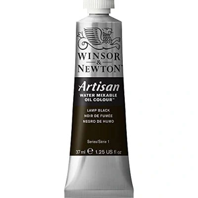 Obrázek Winsor &amp; Newton 1514337 Artisan wassermischbare Ölfarbe, hohe Pigmentkonzentration, gute Deckkraft Lichtechtheit 37ml Tube, Lampenschwarz