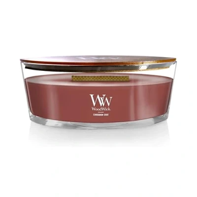 Obrázek WoodWick skořice Chai dekorativní vonná svíčka v Ovalformigem sklo nádoby 453.6 G, sklo, Červená/průhledný, 11.4 X 8.8 cm