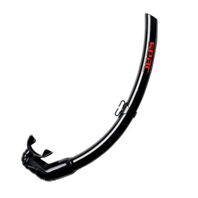 Obrázek Seac Top Flex Faltbarer Schnorchel zum Tauchen, Freediving, Freitauchen und Speerfischen, Unisex Erwachsene, Schwarz, Standard