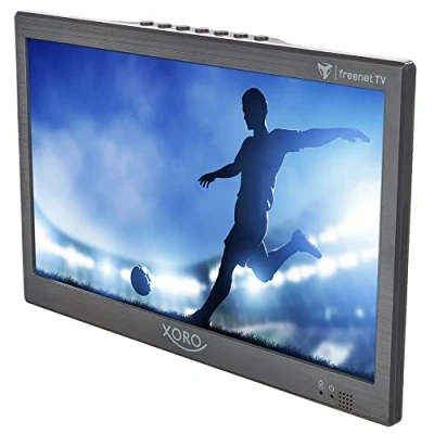 Obrázek Xoro PTL 1050 V2 10.1&quot; přenosný DVB T/T2 televizor, irdeto dekódovací systém (vč. 6 měsíců volného kreditu na televizi), aktivní anténa, akumulátor, provoz 12/24 V