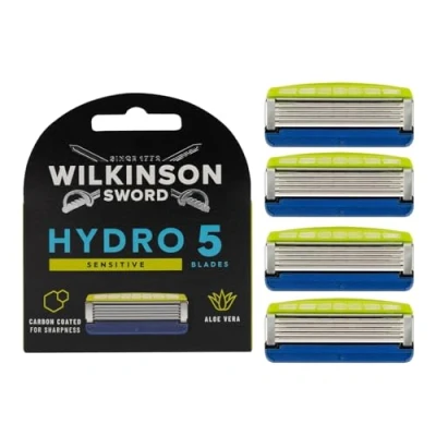 Obrázek WILKINSON SWORD Hydro 3 holicí břity pro muže hydratační gel balení se 4 žiletkami