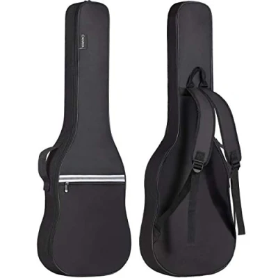 Obrázek CAHAYA Taška na elektrickou kytaru 6 mm polstrovaná Gigbag Měkká s jednou přední kapsou, White Line 6mm Thick,