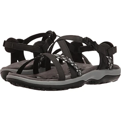 Obrázek Skechers Dámské sandály Reggae Slim Vacay s páskem na patě, Black Duraleather Webbing