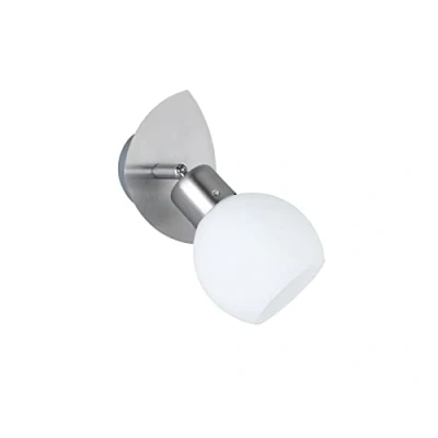 Obrázek Trio Leuchten LED bodové světlo včetně niklu 1x E14, 4 W LED, 13 x 9 cm, sklo opálové matné bílé 824810107