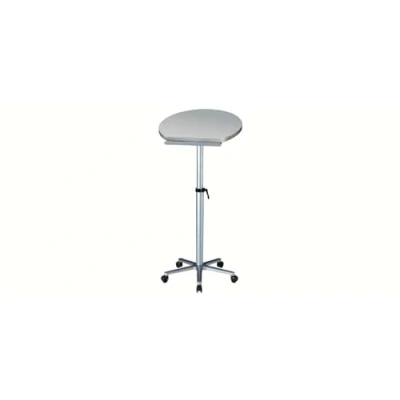 Obrázek Maul Ergonomický stojací stolek plynule výškově nastavitelný 75 120 cm mobilní psací stůl pro práci v sedě a stání stabilní noha z hliníku konstrukce stříbrná deska šedá