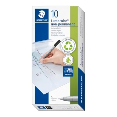 Obrázek STAEDTLER 311 9 permanentní zvýrazňovač 100, kulatý hrot, balení XXL, modrý, 1 kus